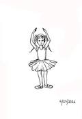 Thalia – Little Ballerina Art Print